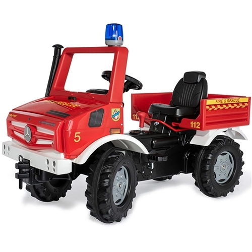 Trator infantil vermelho